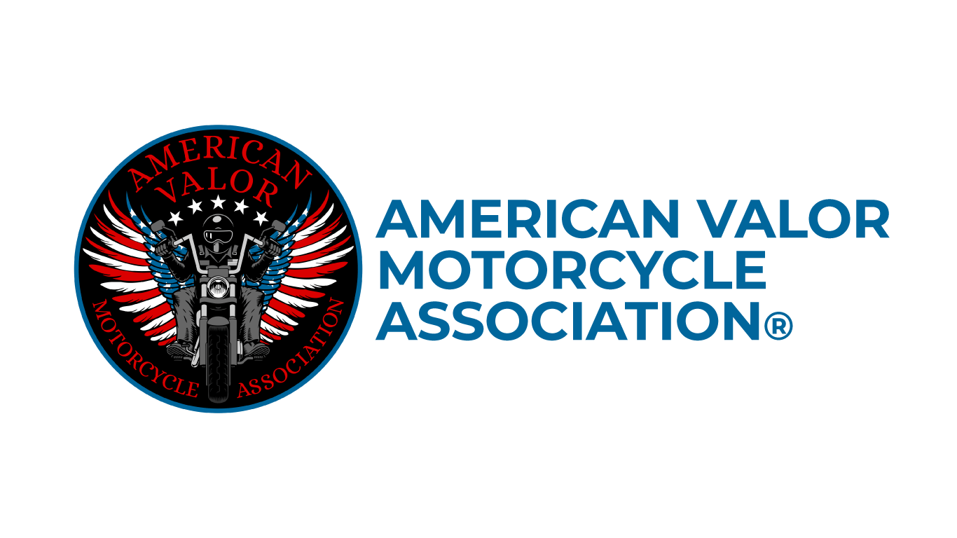 The AVMA seal with the words, "American Valor Motorcycle Association®" to its right.
