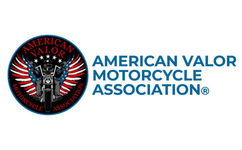 AVMA seal with the text American Motorcycle Association in blue.